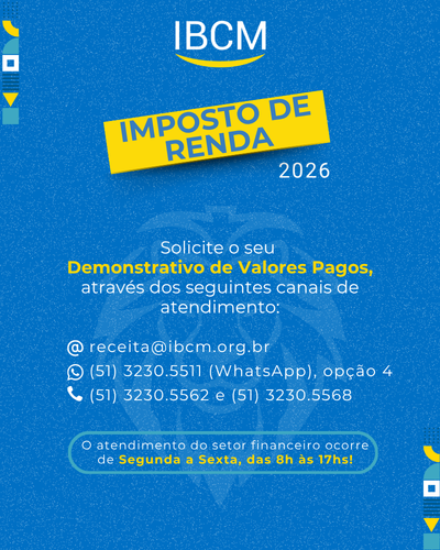 Demonstrativo de Valores Pagos - Imposto de Renda 2026 IBCM